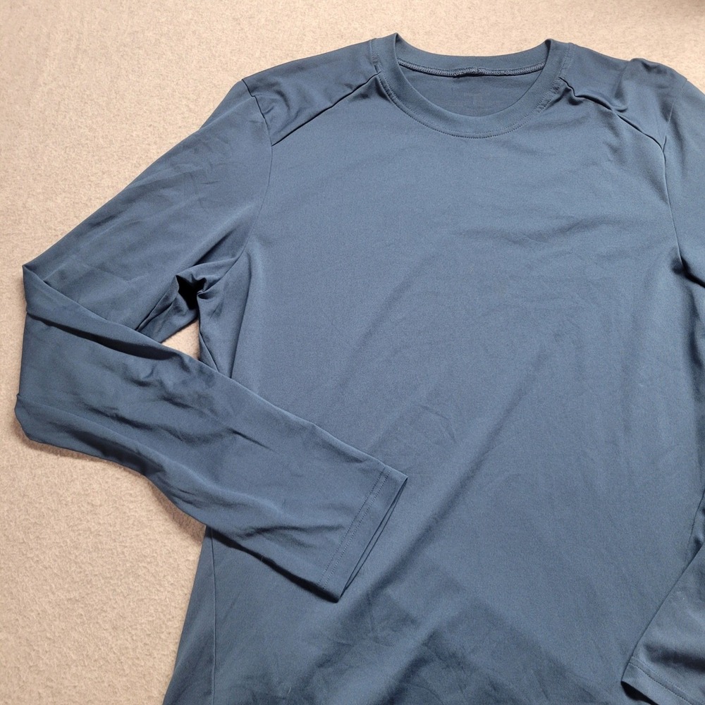 Patagonia Mens Capilene Cool Daily Long Sleeve Shirt Blue Gray Size S Small